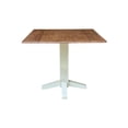 thumbnail image 3 of Solid Wood 36" Square Dual Drop Leaf Dining Table - Multi-Color, 3 of 7