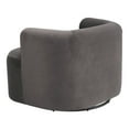 thumbnail image 6 of Mugav Swivel Chair Gray Accent Chair, Modern Style, Soft and smooth velvet fabric, Plywood, Indoor Living, 6 of 9