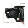 thumbnail image 3 of DNA Motoring For 09-14 Ford F150 LED DRL Chrome Clear Corner Projector Headlight Lamps Pair, 3 of 10