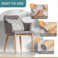 thumbnail image 3 of 24 Pcs Chair Leg Floor Protectors, Silicone Felt Furniture Leg Pads Caps Covers For Hardwood Floors (clear-medium) - chuan, 3 of 5
