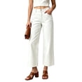 thumbnail image 2 of Womens Pants Zeliretfy Women's Straight Leg Jeans High Waisted Stretchy Jeans Wide Leg Denim Pants with Pockets, 2 of 6