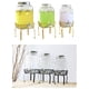 thumbnail image 5 of Yuarrent Soporte para tarros, latas, jugo, estante de Metal, organizador de bebidas, soporte, estantes de almacenamiento, contenedor Mostrada Negro, diámetro de ajuste 18 cm 8L, 5 of 6