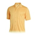 thumbnail image 1 of Monterey Club Men's Edgeline Texture Solid Camp Casual Golf Polo Shirt #1555, 1 of 2