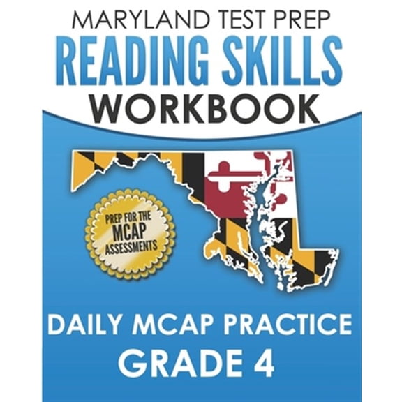 Pre-Owned MARYLAND TEST PREP Reading Skills Workbook Daily MCAP Practice Grade 4: Preparation for the MCAP English Language Arts Assessments (Paperback)