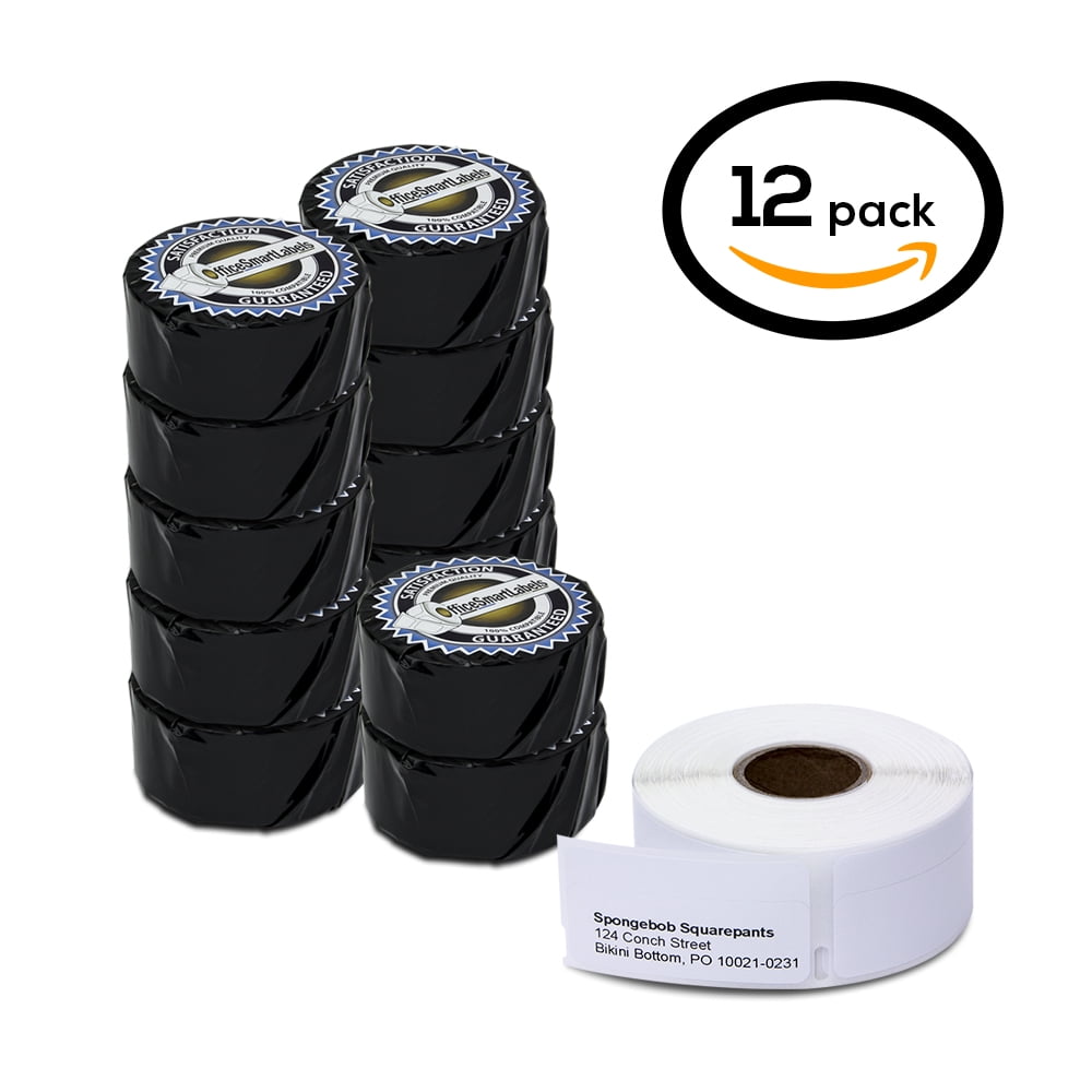 12 Rolls of Dymo 30578 Compatible White Multipurpose Return Address Labels for LabelWriter Label ...