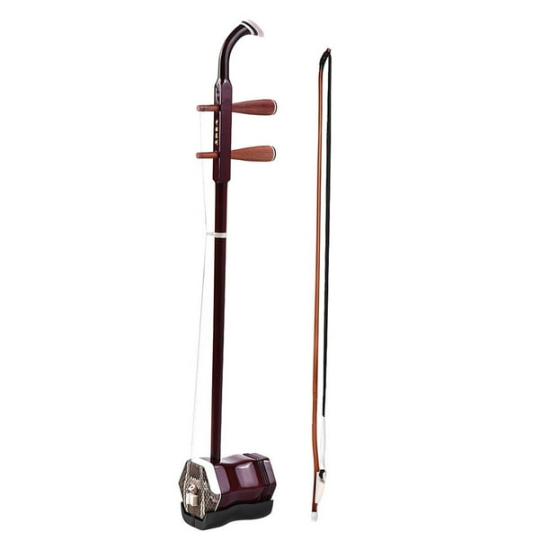 Solidwood Erhu chino 2 cuerdas violín violín instrumento musical de cuerda rojo