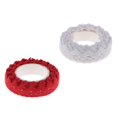 thumbnail image 4 of Rongfmy 2 Yards Self Adhesive Cotton Lace Decorative Sticky Ribbon Tape 15mm Red, 4 of 9