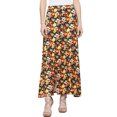thumbnail image 1 of Doublju Women's Slit Front Color Buttoned Closure Maxi Skirt With Plus Size, 1 of 5