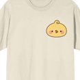 thumbnail image 3 of Piyomaru Emoji Men's Natural Crew Neck Short Sleeve T-shirt-XL, 3 of 7