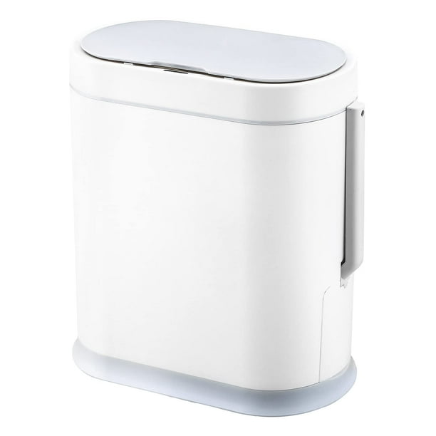 Bote de basura ELPHECO Bathroom de 9,5 L con sensor de movimiento para escobilla
