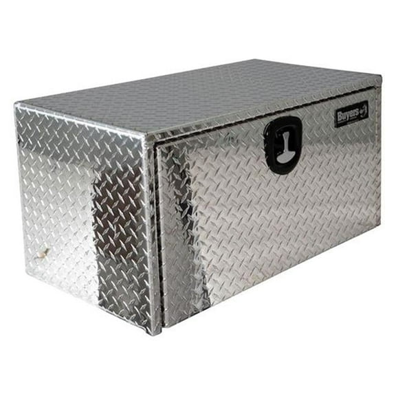 Buyers Products  18 x 18 x 24 in. Single Drop Door Aluminum Underbody Tool Box with Die Cast Compression Latch