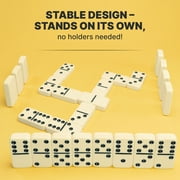 Mega Large 3 Dominoes Set for Adults and Kids – Dominoes Double 6 Classic Board Games – Double Six Dominoes Set with 28 Tiles and Gift Case, Juegos de Mesa (MEGA)