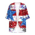 thumbnail image 5 of Nrmvnmi Women's 2024 Open Front Lightweight Cardigans Floral Print Puff Sleeve Kimono Cardigan Loose Boho Cover Ups Casual Tops 2024 Trendy Lightweight Resort Wear, 5 of 5