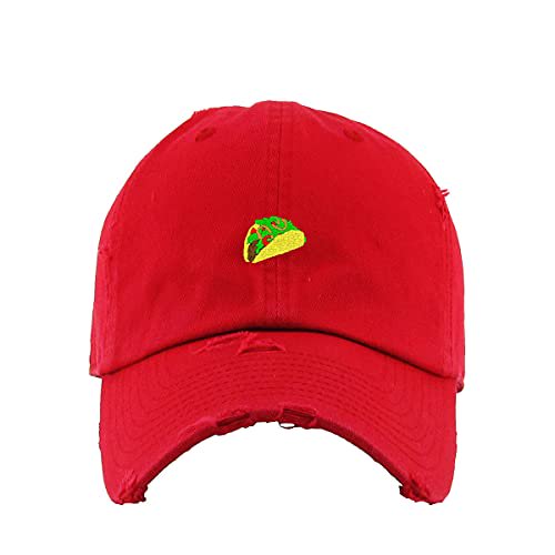 Mexican Taco Vintage Baseball Cap Embroidered Cotton Adjustable Distressed  Dad Hat