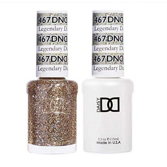 DND Nail Polish Gel & Matching Lacquer Set - 467 LEGENDARY DIAMOND