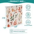 thumbnail image 3 of FORMRS 3 Ring Binder with Pockets 1.5" D-Rings Clip Board 200 Sheets Capacity, Autumn Leaves, 3 of 8