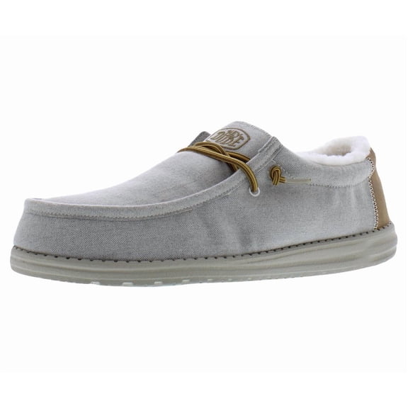 Hey dude Wally Herringbone Mens Shoes Size 12, Color: Grey