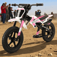 thumbnail image 2 of Syndyt SYP 120 12" Lightweight Balance Push Bike for Kids Ages 2-5 with 15" Seat and Lightweight, durable frame (Pink/White), 2 of 9