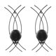 thumbnail image 5 of Juego de Apliques de Pared AimtoHome en Hierro Negro para Velas 40 cm, 5 of 6