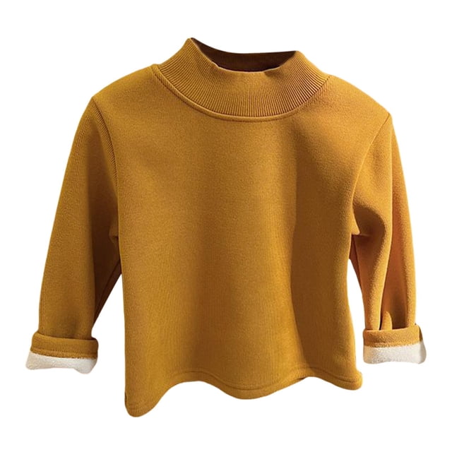 Lujianch Chandail à Manches Longues Col Rond pour Bébé Fille Garçon Automne Hiver Chaud Pull Taille 3-4 Ans