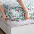 thumbnail image 4 of Beatrice Home Fashions Coastal Print Microfiber 4PC Sheet Set King Flamingo Paradise, 4 of 4