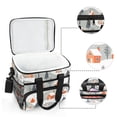 thumbnail image 6 of FORMRS Insulated Cooler Bag 24 Cans Capacity Soft Leakproof Lunch Box with Side Pockets, Cartoon Orange Houses, 6 of 7