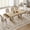 Natural wood color, variant on 71-Inch Dining Table for 6-8 with 2 Drawers, Large Wooden Kitchen Table w/Large Tabletop & Sturdy Frame, Rectangular Dining Table with Double Pedestal