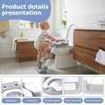 thumbnail image 5 of Potty Training Seat Detachable Toddler Toilet Seat Ladder with Adjustable Height PVC Soft Cushion for Toddlers Boys Girls, 5 of 11