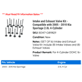 thumbnail image 2 of Intake and Exhaust Valve Kit - Compatible with 2005 - 2010 Kia Sportage 2.0L 4-Cylinder 2006 2007 2008 2009, 2 of 2