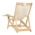 thumbnail image 4 of W Unlimited Romantic 2-piece Wood and Canvas Adirondack Furniture Set in Natural, 4 of 5
