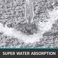 thumbnail image 3 of Luxury Microfiber Bath Mat Non Slip,Absorbent Shaggy Bath Rug for Bathroom and Laundry Room,Machine Wash,16 x24 ,Light Grey, 3 of 6