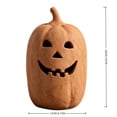 thumbnail image 2 of Holloyiver Handmade Terracotta Pumpkin Jack O' Lantern, Halloween Fall Terracotta Pumpkin Lantern Ornament, Autumn Farmhouse Table Festival Decoration for Home Porch Mantel Room Decor, 2 of 7