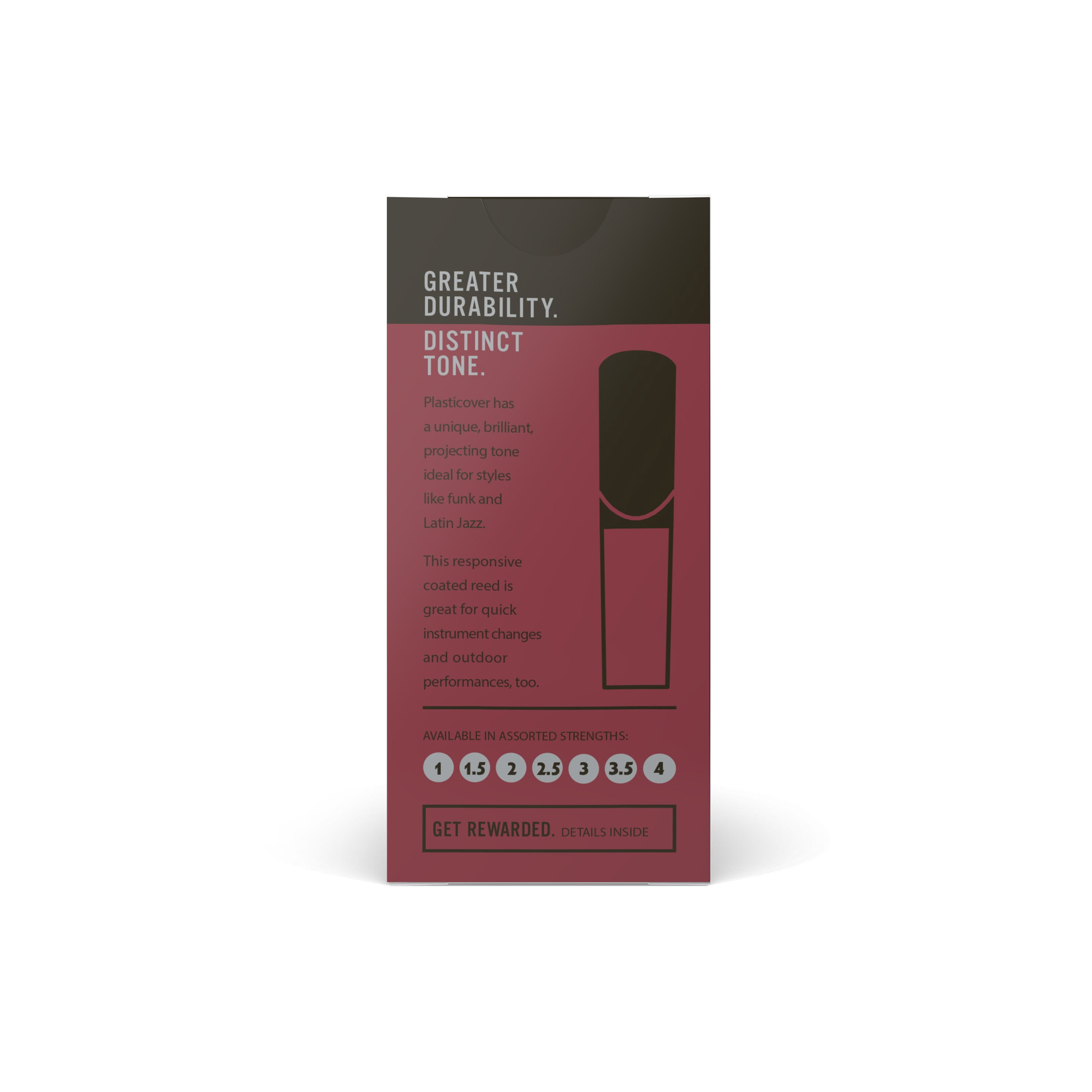 Rico Plasticover Bb Clarinet Reeds Strength 2 Box of 5