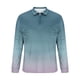 thumbnail image 5 of Blusa y camisa de manga larga con cuello vuelto para hombre, informal, con cuello vuelto, estampado, para fitness, deportiva, de manga larga, de poliéster, 5 of 5