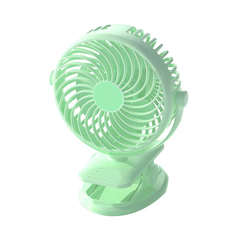 Portable 3 Speeds Usb Rechargeable Cooling Fan Clip On Desk