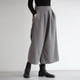 thumbnail image 2 of Gibobby pantalones para nieve mujer Pantalones culottes de lana a la moda para mujer, pantalones holgados de pierna ancha, pantalones de nueve (Gris, XL), 2 of 5