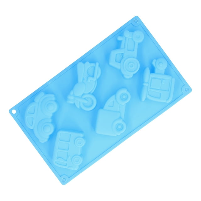6 Molde de Rejilla Avión Motocicleta Hornear Pastel Coche Autobús Molde para Hornear para Dulces Molde de Silicona para Vehículos para Moldes para Motos ANGGREK Otros
