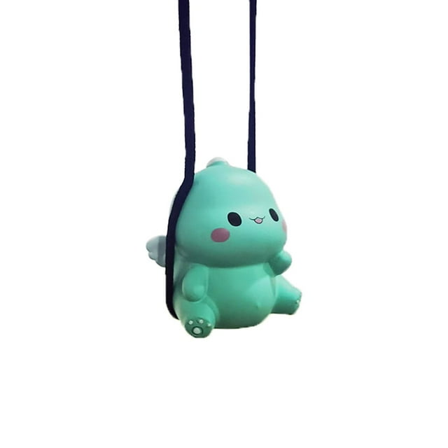 EIMELI Car Hanging Decor Creative Attractive Cartoon Animal Shape Lively Stylish Swing Animal Decoration for Auto