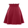 thumbnail image 5 of Wxolcjlv Women's Lace‑Up Pleated Mini Skirts High Waist A‑Line Street Going‑Out Skirts, 5 of 6