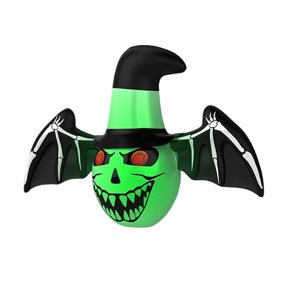 Halloween Inflatable Bat Decoration with Built-In Light, Hanging Yard Decor for Indoor Outdoor Party Porch Lawn Display