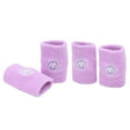 thumbnail image 3 of Muñequera Atlética, Muñequeras Para El Sudor, Elásticas, Suaves, Transpirables, Poliéster Y Algodón, Previenen Lesiones, 2 Pares De Disipación De Calor Para Gimnasio, 3 of 7