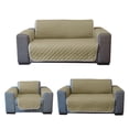 thumbnail image 3 of Protector de Sala Rebeca 3 piezas 2 vistas Chocolate/Beige Modelo Rombos, 3 of 7