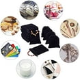 thumbnail image 4 of 50 Pcs Rectangle Velvet Pouches Gift Bags Drawstring Jewelry Coin Pouches 12x10cm Black, 4 of 9