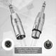 thumbnail image 3 of Paquete de 10 Adaptadores XLR, Adaptador Macho de 5 Piezas A XLR Macho y Adaptador de 5 Piezas Macho A XLR Hembra, Conector TRS A XLR de 1/4 de Pulgada, 3 of 5