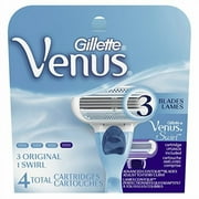Gillette Venus Original + Gillette Venus Swirl Women's Razor Blades - 4 Refills