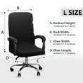 thumbnail image 2 of Office Chair Cover with Durable Universal Washable Chair Slipcovers Anti-dust Soft Desk Chair Seat Protector, 2 of 6