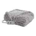 thumbnail image 1 of Serta Polyester Fabric Shaggy Fur Heated Electric Throw in Gray, 1 of 5