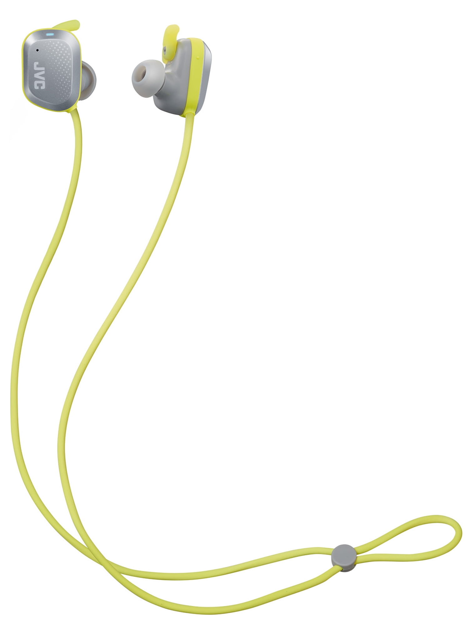 JVC HA-AE1W AE Sport Wireless Earbuds - in Bluetooth Headphones, 11 Hour Life with Charging Case, Touch & Talk, Touch Sensor Control, IP55 (Grey/Yellow) - Walmart.com