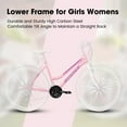thumbnail image 3 of Ambifirner 24 26 Inch Mountain Bike:Commuter Bike with V Brake and Steel Frame, 21 Speed Mountain Bike for Adult Teens, Trail Beach Snow Commuter City Bikes, 3 of 8