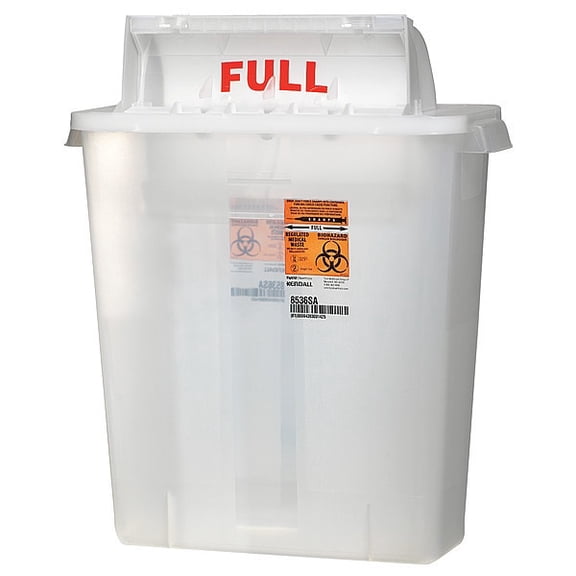 Covidien Sharps Container,Clear,3 gal,PK5 SSSL100536